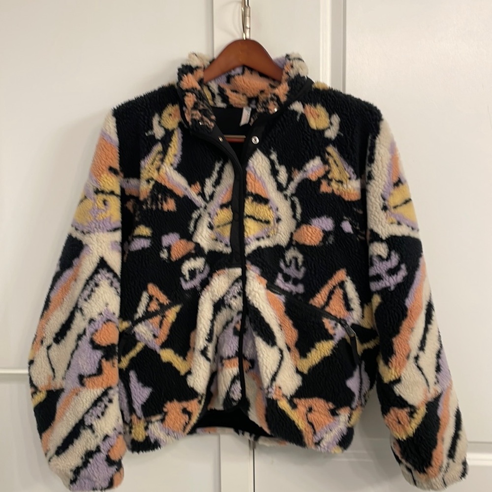 FP Movement by Free People Multicolor Fleece Jacket